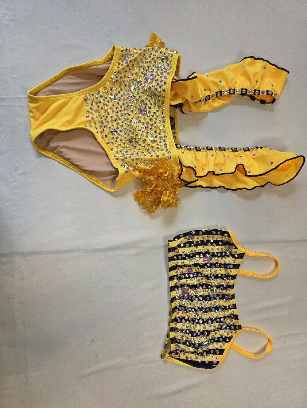 Kandi Kouture CXL 10/12 Rhinestone Dance Competition Costume 2 Pc